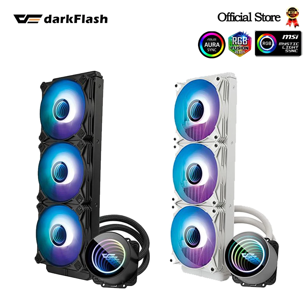 Darkflash 360Mm Lỏng Cpu Vô Cực Không Gian 4 Pin Pwm 3 Pin 5V Auru Đồng Bộ Cho Intel Và amd