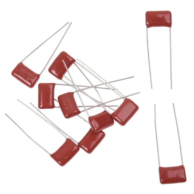 

A27U New 250V 0.1Uf 10% Metallized Polyester Film Capacitors 20 Pcs