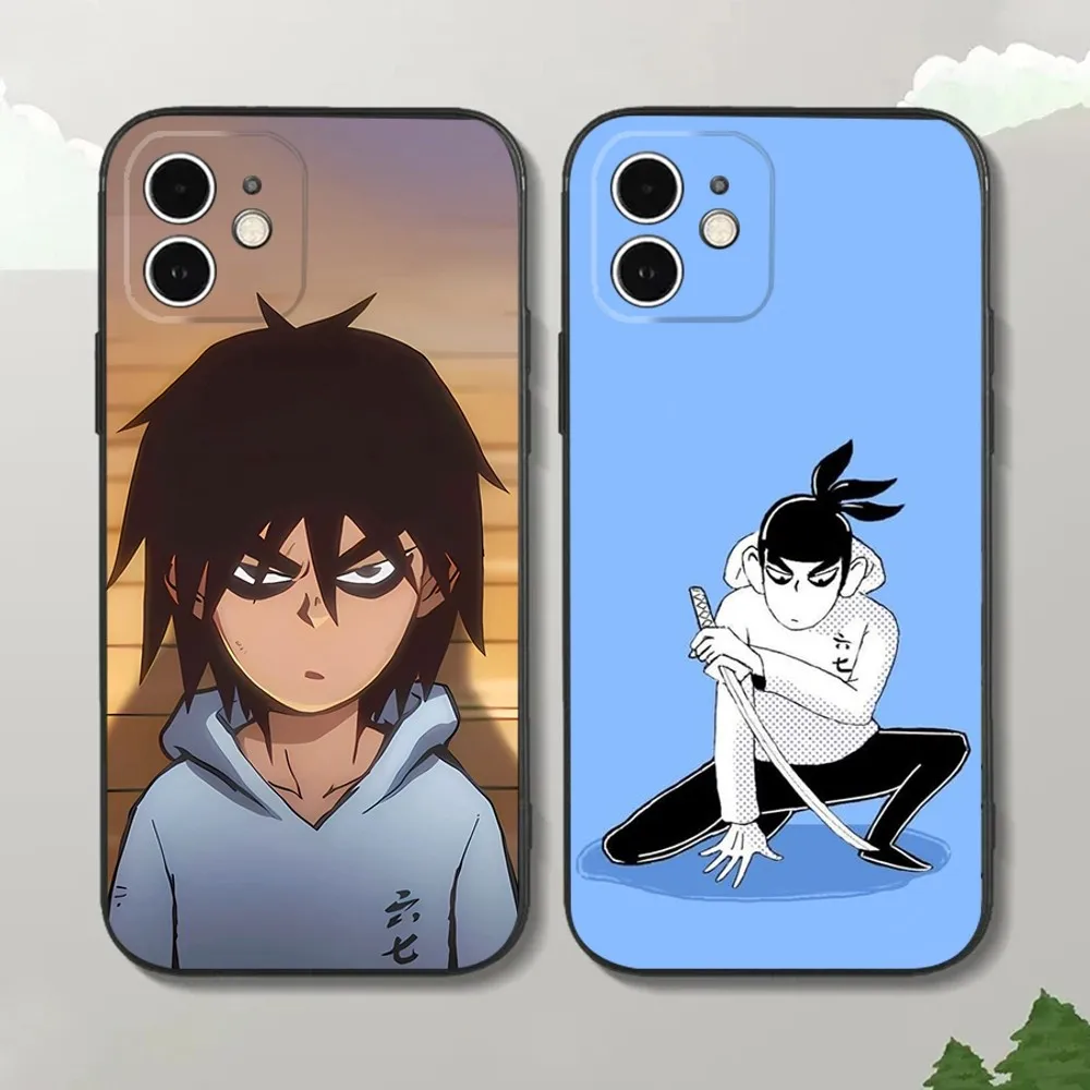 

Cartoon Scissor Seven Phone Case For iPhone16,15,14,13,12 Mini 11 Pro XR,X,XS,MAX 7,8 Plus Silicone Cover Soft Black