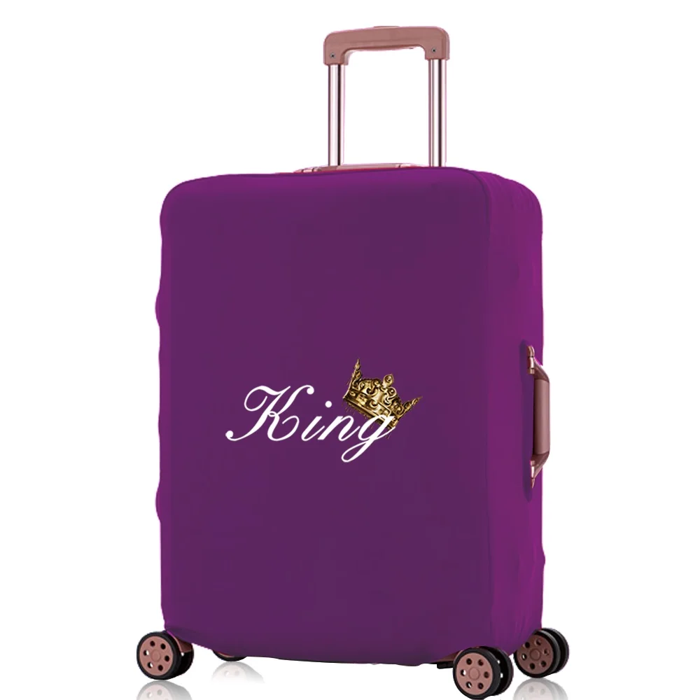 Travel Elastic Suitcase Dust Cover Luggage Protective Cover Apply 18-32 Inch Trolley Case King Series Print Travel Accessories