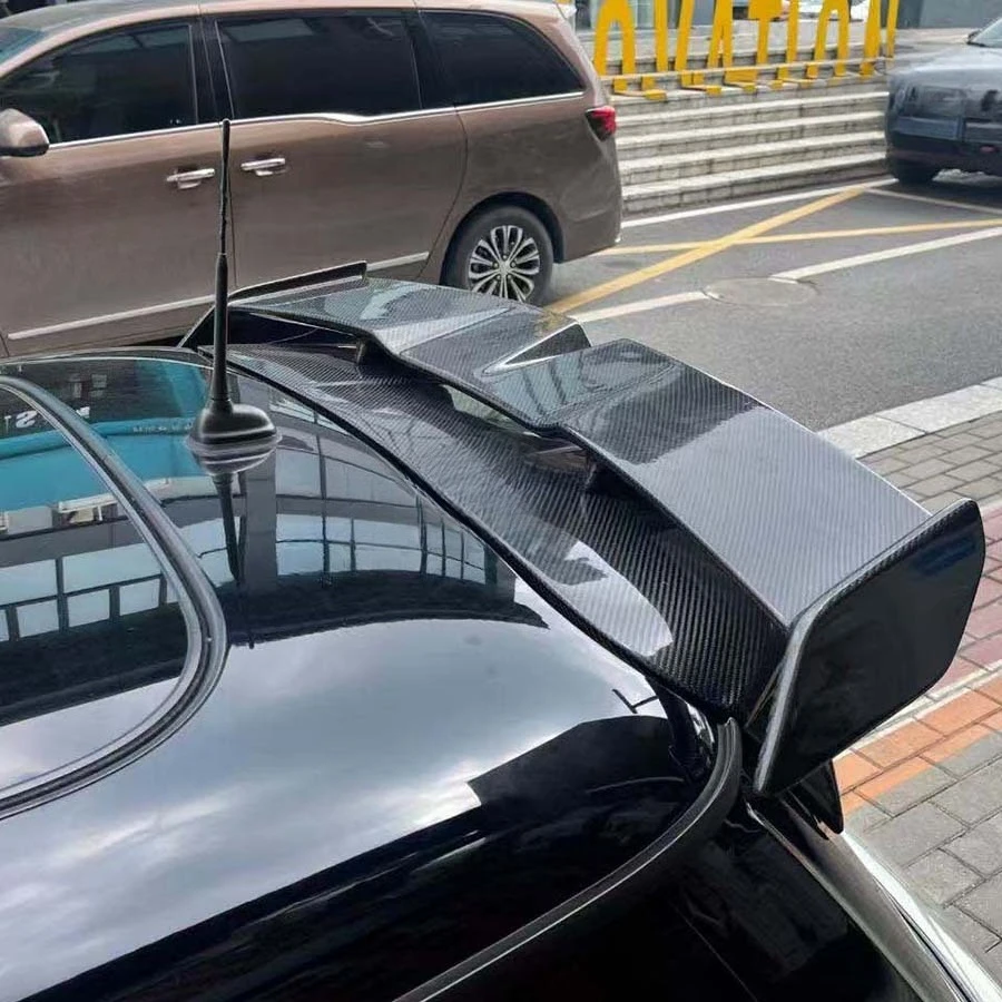 For Mini Cooper R56 Carbon Fiber Rear Roof Spoiler Fixed Wind Wing Auto Parts
