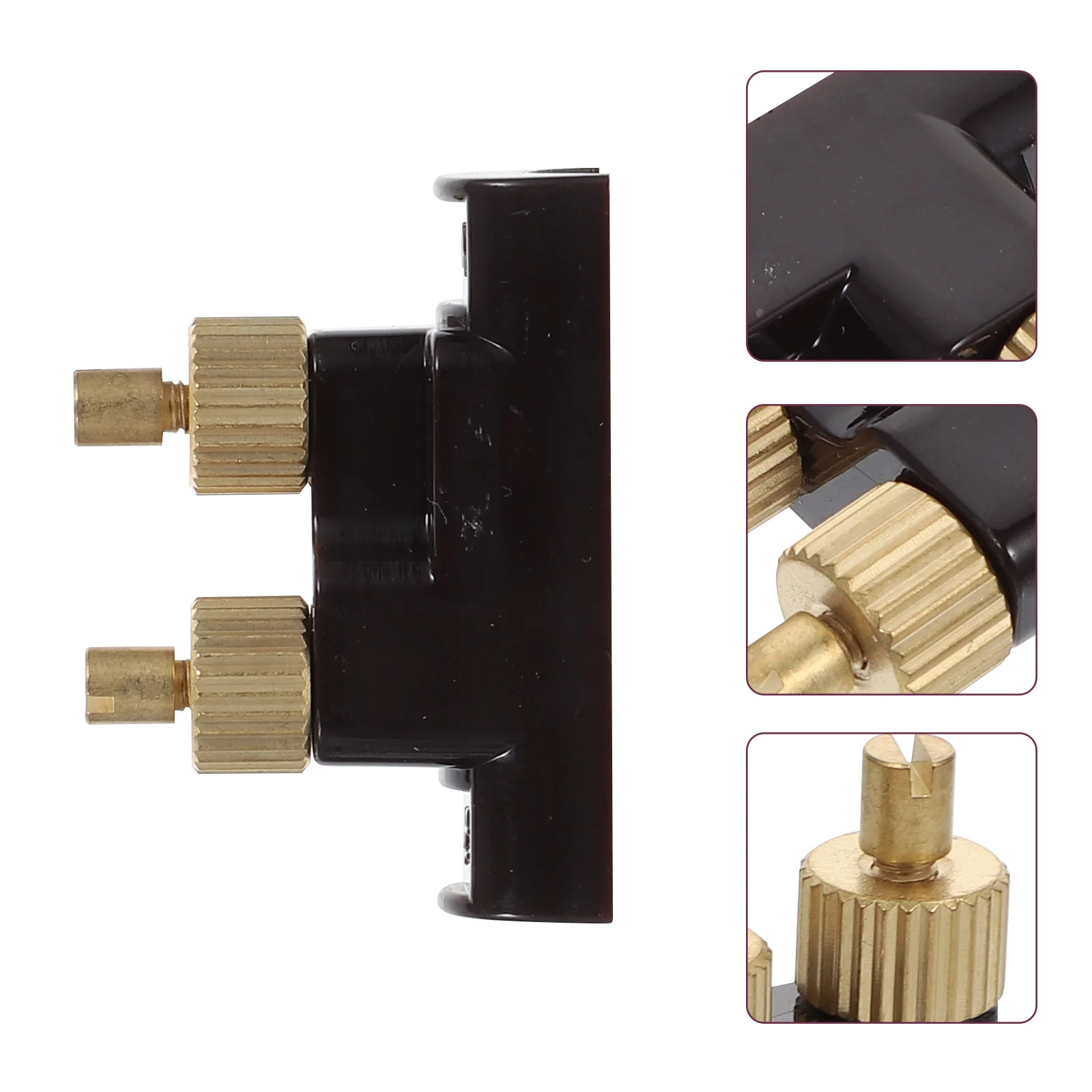 

1pc Erhu Qianjin Durable Copper Fine Tuner Professional String Adjuster Replacement Accessory For Violin Part Black