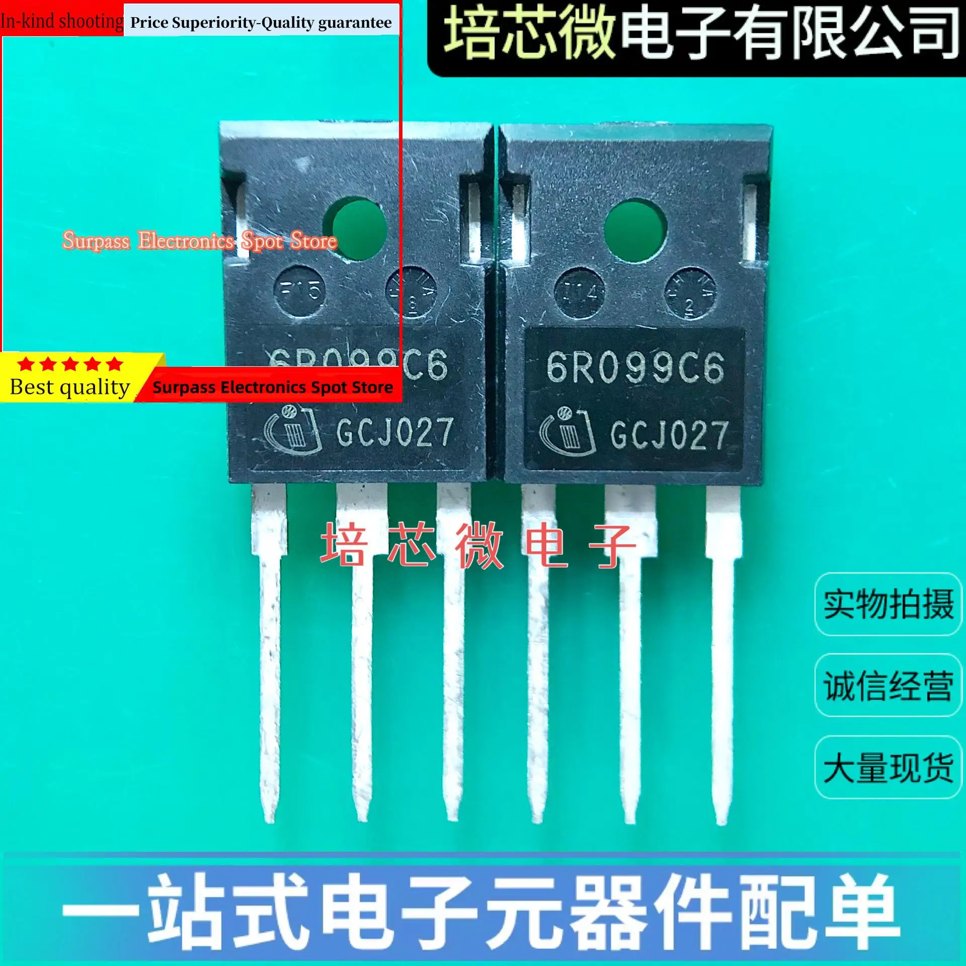 

10PCS-100PCS IPW60R099C6 6R099C6 TO247 38A/600V MOS Price Superiority-Quality guarantee