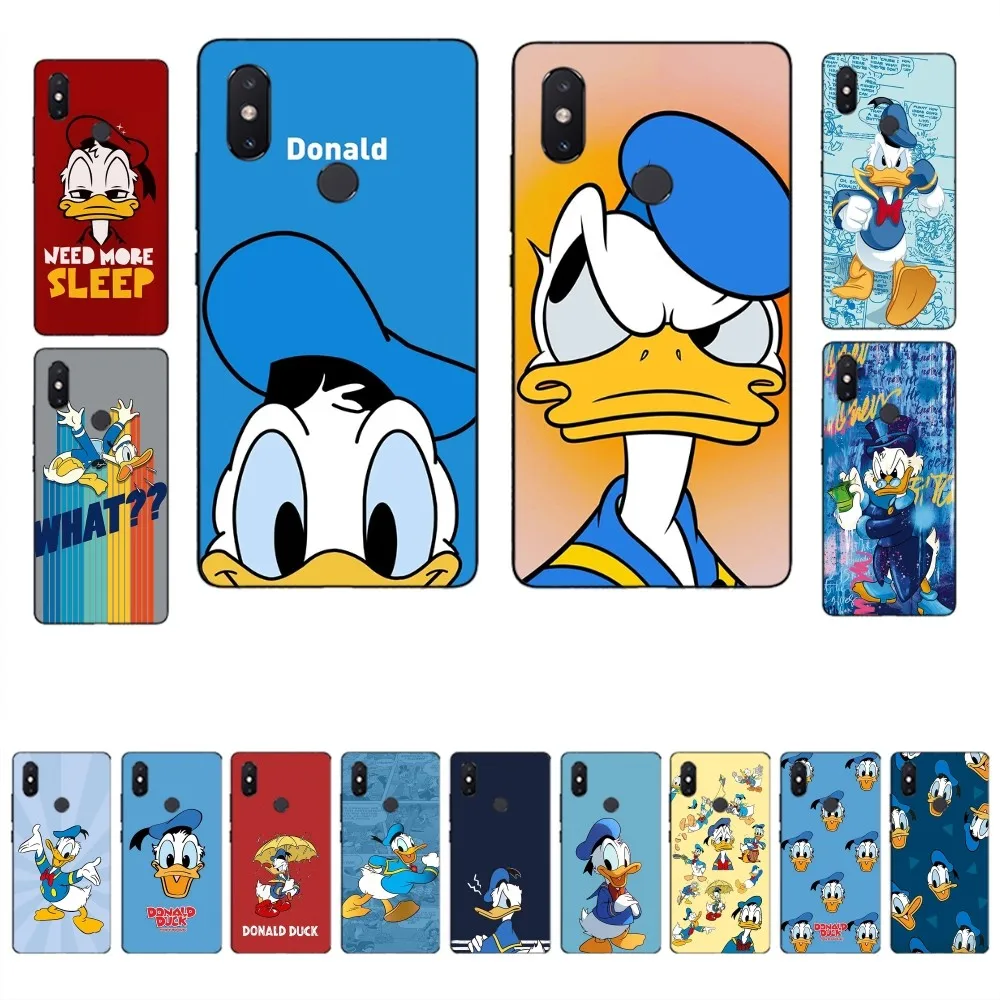 D-Donald Duck Phone Case For Xiaomi Mi 5X 8 9 10 11 12 Lite Pro 10T PocoX3pro PocoM3 Note 10 Pro Lite