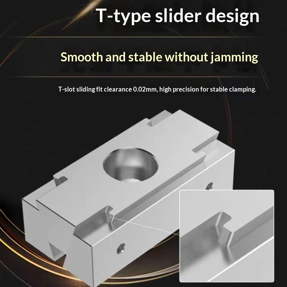 CNC Machining Center Multi-station Batch Processing Inclined Wedge Expansion Clamp Block M6/M8L OK Double Extension Vise Fixture