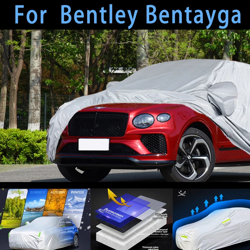 

For Bentley Bentayga Outdoor Protection Full Car Covers Snow Cover Sunshade Waterproof Dustproof Exterior Car cover protection