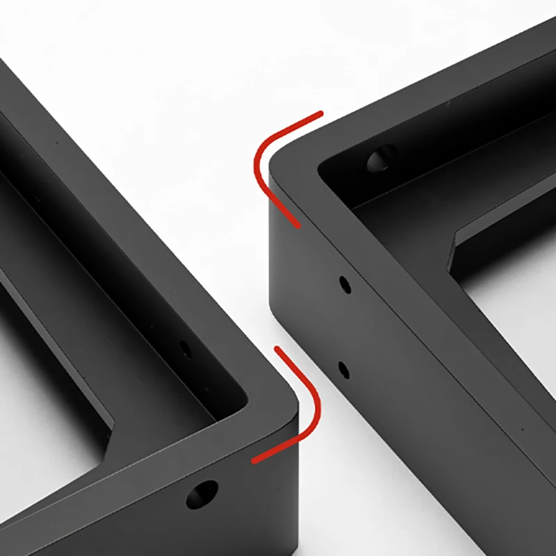 1Pcs Thickened L-Shaped Stainless Steel Corner Bracket Black/white Load-Bearing Bracket 90 Degree Wall Fixed Corner Storage Rack