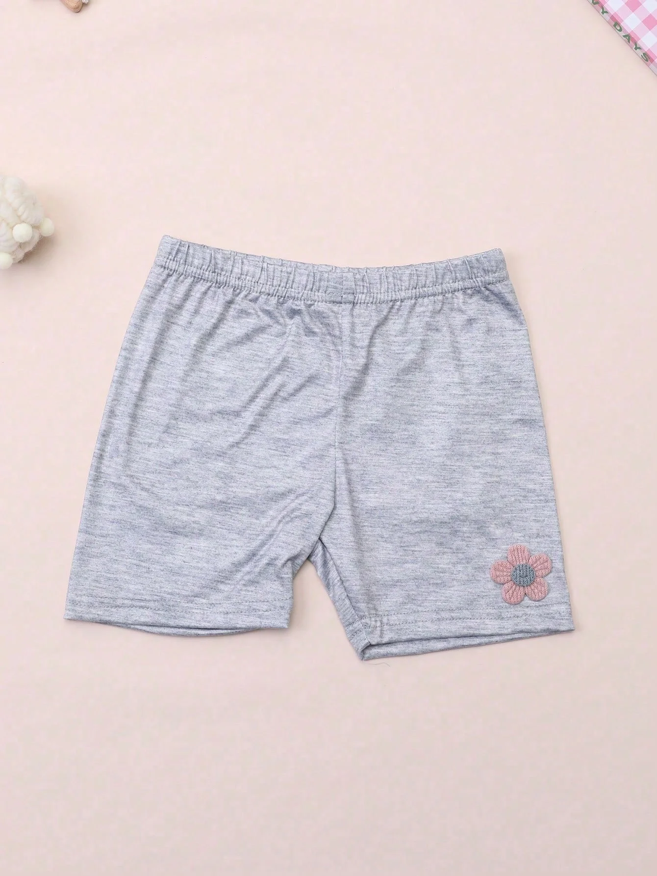 4 Stück Sommer-Leggings mit kleinem Blumenmuster und geradem Bein für Kinder, Sicherheitsshorts für Mädchen, Leggings für Kinder im Alter von 2–12 Jahren, für den täglichen Gebrauch – Detail 7