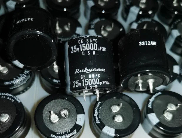 4pcs/lot Original Japan Rubycon 35V 15000UF USR 35X35mm 85 degree fever aluminum electrolytic capacitor free shipping