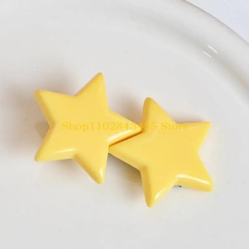 49MC Yellow Star Hair Clip for Girls Star Bobby Pin Star Hairpin Kid Star Barrettes - Image 5