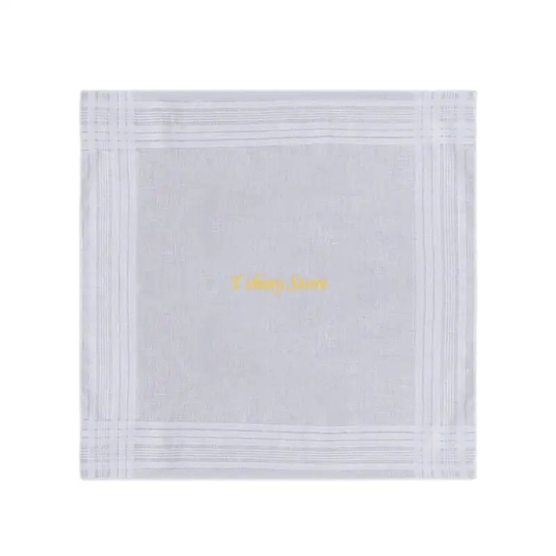 

N58F Luxury Pocket Square Handkerchief Cotton Hand Towels Gentle On Skin for Women