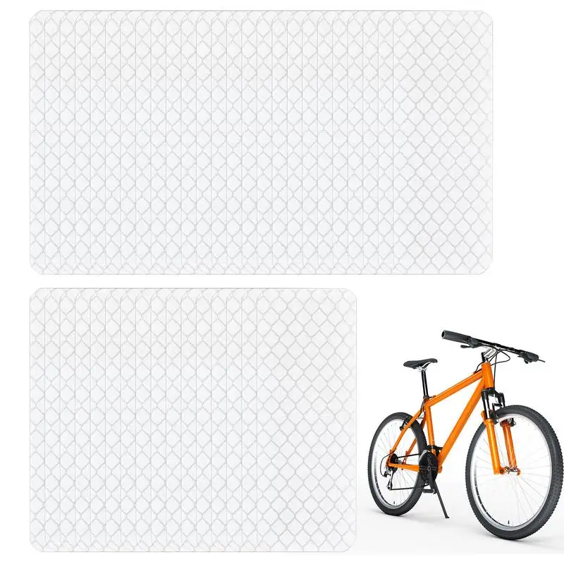 Reflective Tape Night Visibility Dot 50pcs Flexible Conspicuity Water Resistant High Visibility Bicycle Reflective Decals For