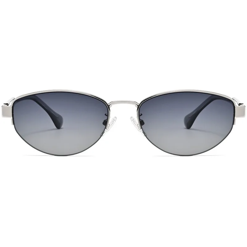 Old Money Vibe Retro Oval Sunglasses Women Metal Sun Glasses Men Outdoor Decorative Sunshade Eyewear Uv400 Luxury Brand Design