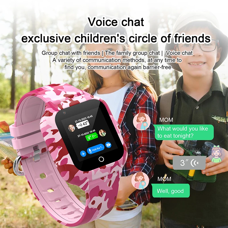 Wonlex 4G SmartWatch Bambini WIFI GPS Smartwatch Tracker Monitor Videochiamata KT22S Anti-Perso Bluetooth App Negozio Kid Smart Watch