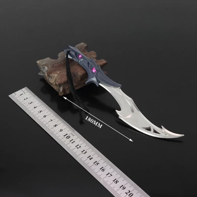 18 سنتيمتر/7.09in Valorant طبق الاصل لعبة الأجهزة الطرفية مفصلة السيف نموذج عرض مكتبي الحلي جمع هدية عيد ميلاد للبنين