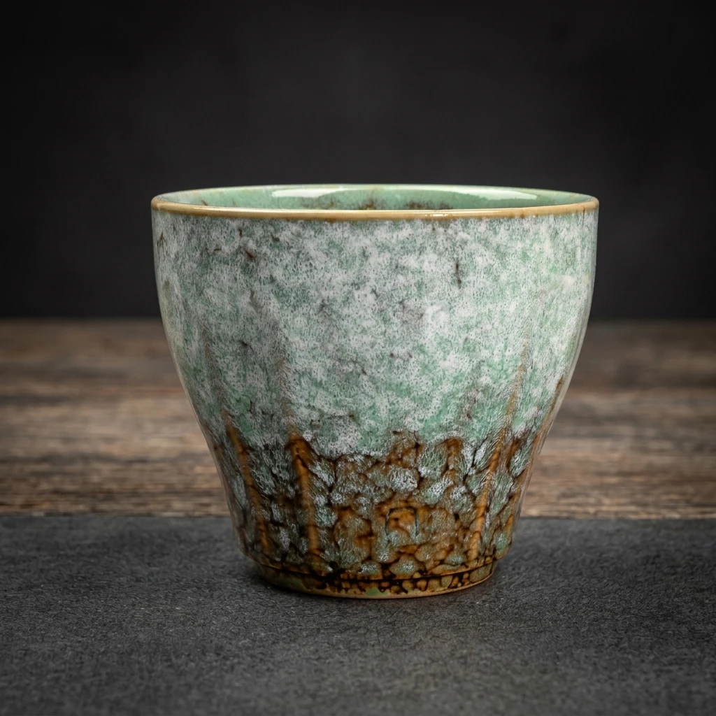 Ceramic Coffee Cup 200ml Kiln Change Retro Color Home Office Tasting Cup