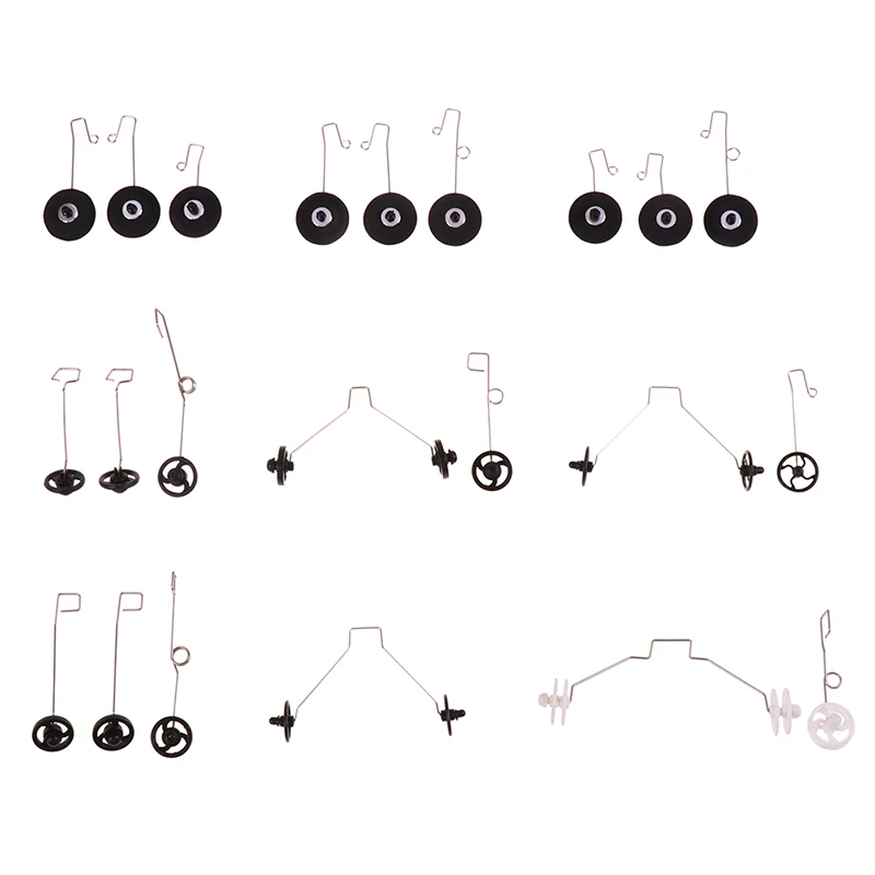 1 комплект, Радиоуправляемый пенопластовый ручной планер, комплект шасси с колесом, искусственная кожа, искусственная кожа, SU27, SU57, Z51, F22, SU35