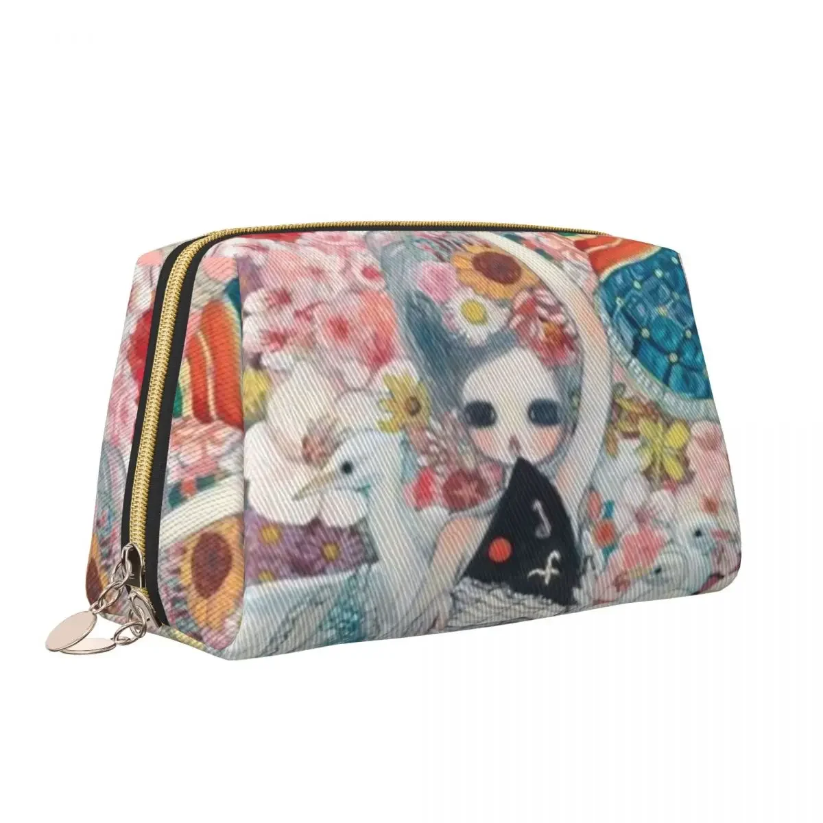 Yoshitomo Nara Bolsa de Higiene Pessoal Feminina, Manga Animação Arte, Maquiagem Portátil, Organizador de Cosméticos, Armazenamento de Beleza, Dopp Kit Box