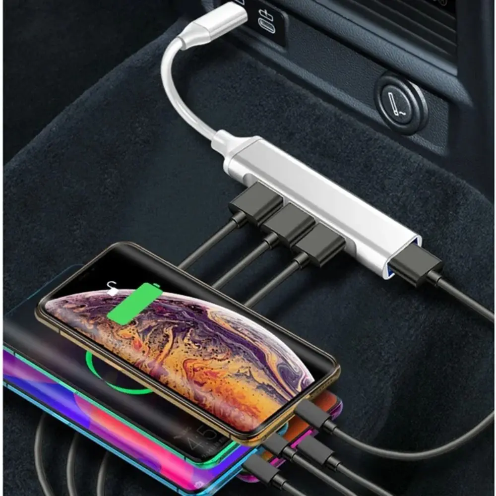 4 Port USB 3.0 Hub OTG High Speed Type C Splitter Stable Multiport USB&Type-c Adapter for PC Computer Accessories Game Player