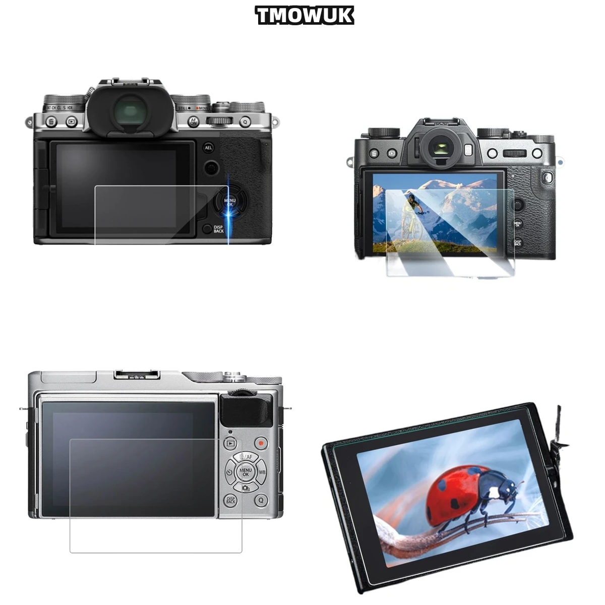 

​​For Fujifilm X-T1 T2 XA3 XA5 XA10 XA20, Anti-Glare Privacy Film – 9H Tempered Glass Screen Protector With Anti-Blue Light & Du
