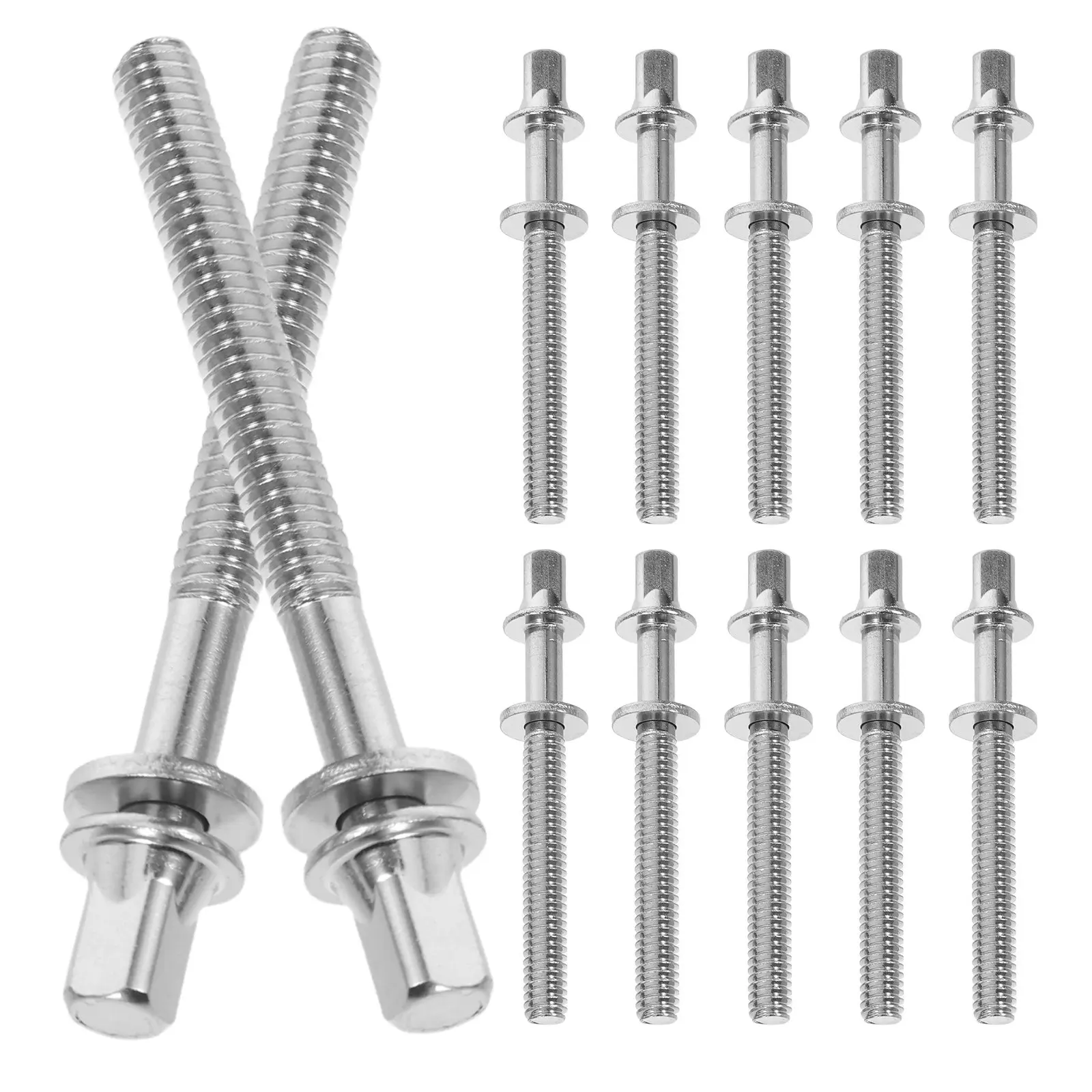 30pcs Drum Tension Rods 5Mm X 50Mm For Bass Snare Jazz Drums Durable Metal Hardware Replacement Parts Percussion Instrument view 2