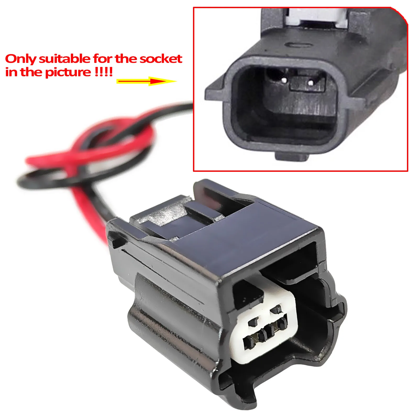 For Nissan Leaf Micra March Versa Note Almera Sentra Pulsar Tiida Pathfinder 2Pin ABS Sensor Wheel Speed Connector Pigtail Plug