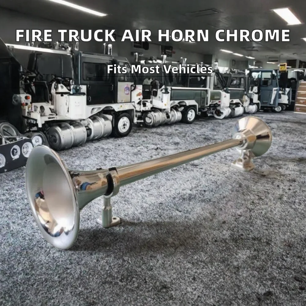 Chrome Stainless Steel Fire Truck Air Horn Woofer Design Iron Material High Quality Siren in stock