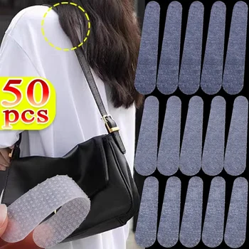 ショルダーバッグストラップアンチスリップパッチバックパック透明シリコーン軽量ペースト強化接触摩擦バッグベルトステッカー