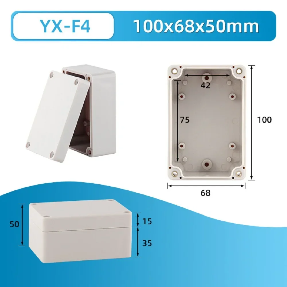 ABS Plastic IP66 Junction Box For Outdoor Electrical Installations Including Meters Switches Terminals And Power Supply Housing