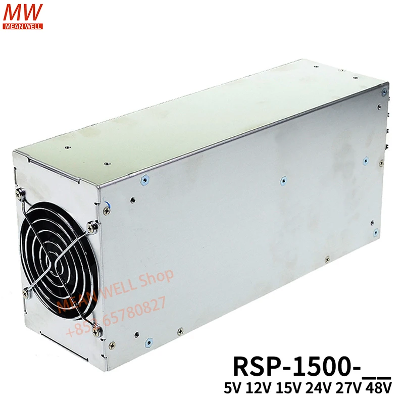 Original MEAN WELL RSP-1500-24/48/5/12/15/27V Single output switching power supply 1500W can parallel high-power PFC