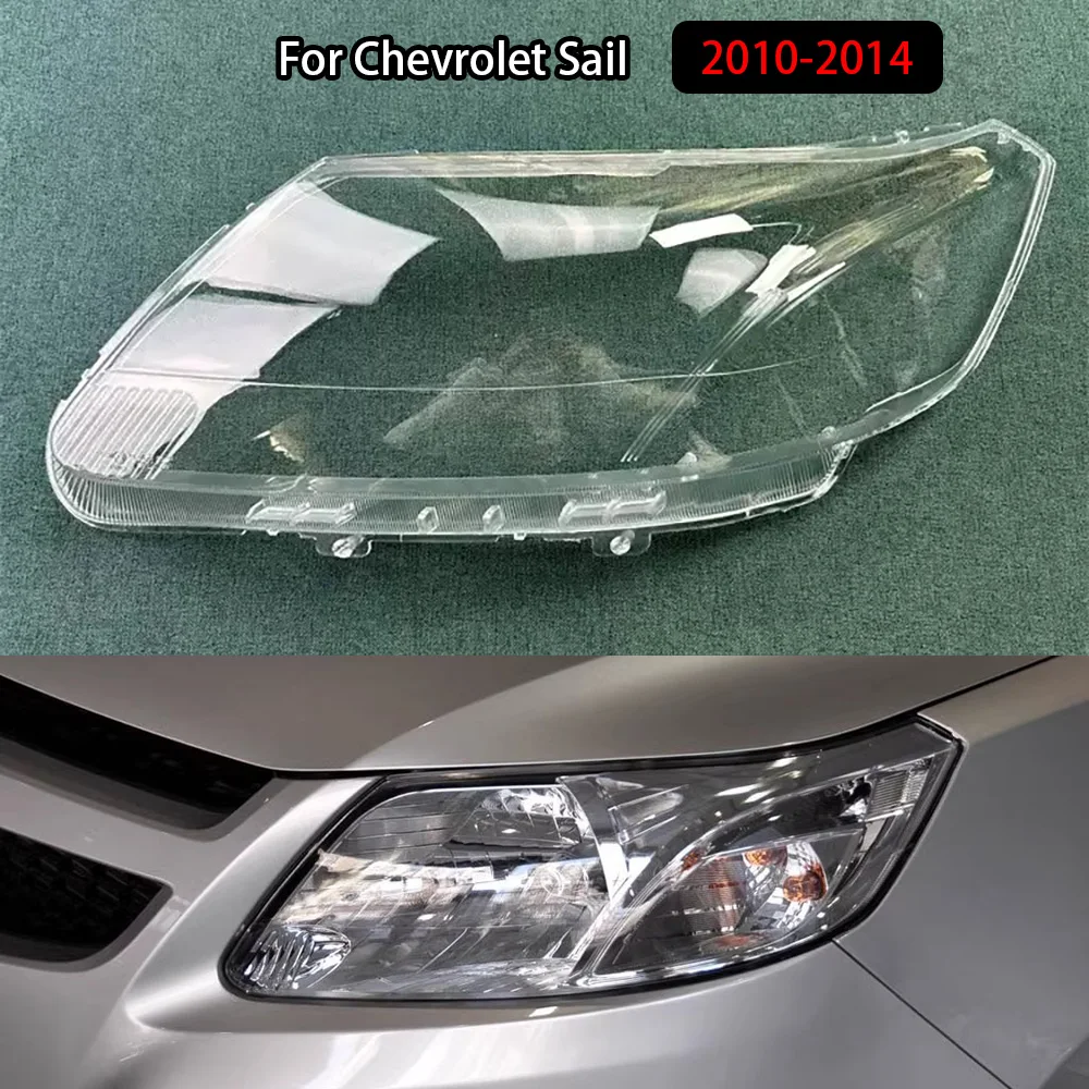 

For Chevrolet Sail 2010-2014 Car Accessories Headlight Lens Cover Headlamp Shell Transparent Lampshade Plexiglass