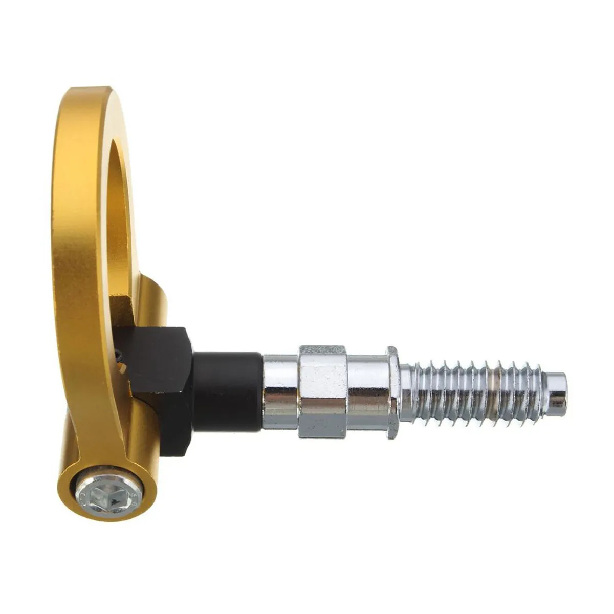 

Aluminum Alloy European Style Front Bumper Tow Hook for Auto Racing Cars Heavy Duty Foldable Towing Ring Easy Screw on