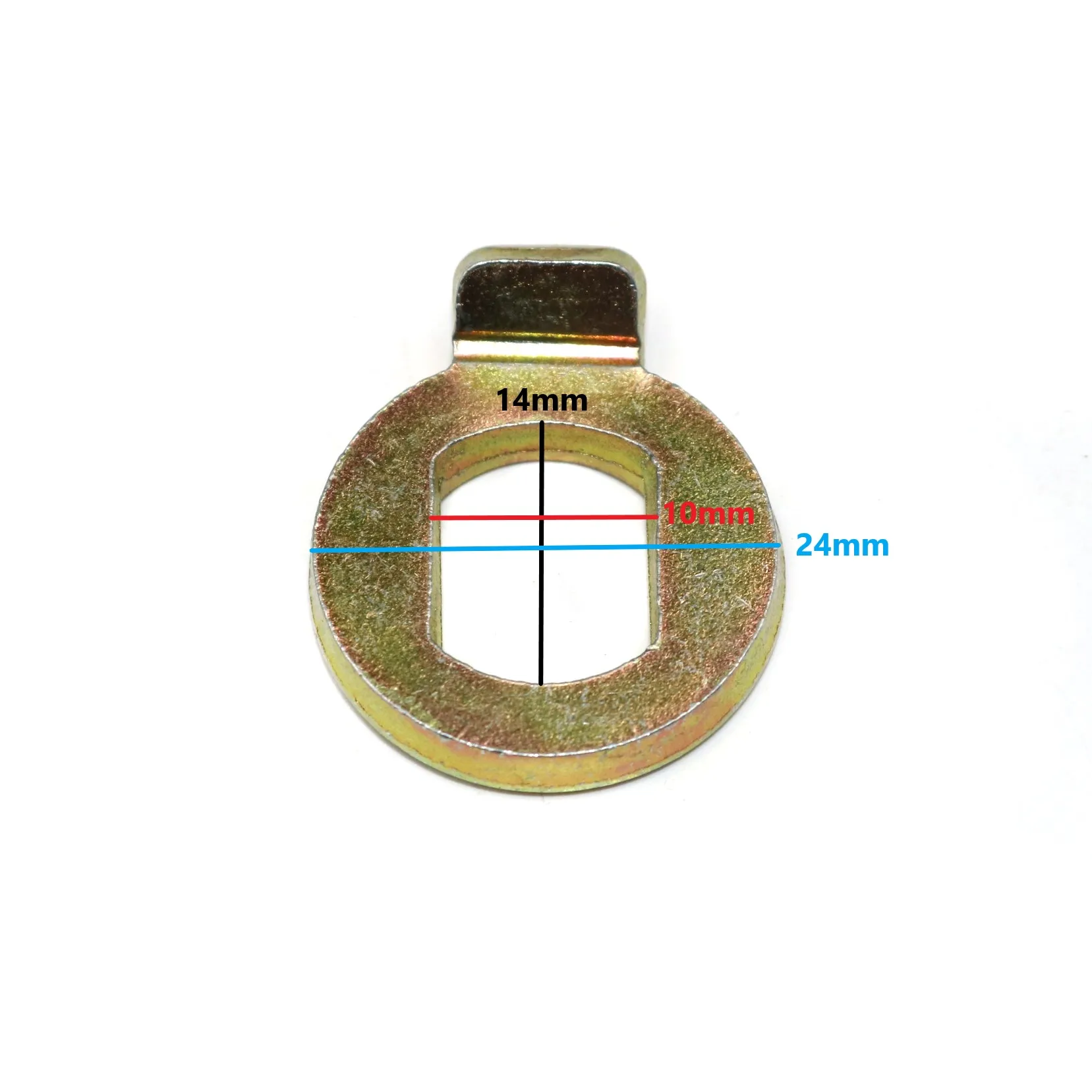 Bicicletta elettrica Motore del Mozzo Asse di Fissaggio Rondella 10*14mm (4mm di spessore) Motore del Mozzo Montare Rondelle