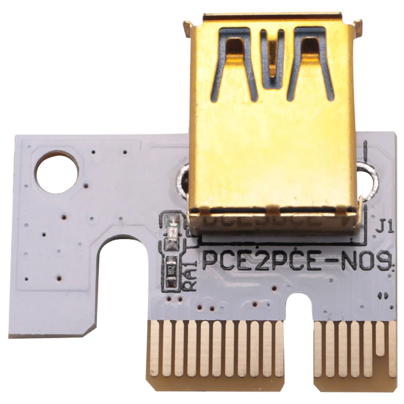 SR-VER010-X การ์ดไรเซอร์การทำเหมืองแร่, การ์ดอะแดปเตอร์ PCI-E 1X ถึง 16X, อินเทอร์เฟซ 6PIN / 4PIN / SATA, สำหรับบิทคอยน์, สำหรับการทำเหมืองแร่ ETH