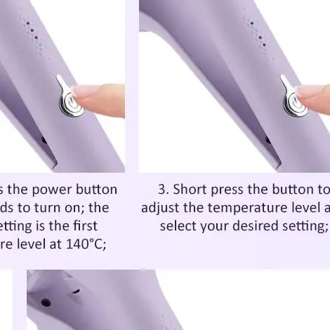 

32MM Electric Curling Iron Automatic Curling Tool Long Lasting Styling French Styling Rotating Anti-Flame Design 4 Adjustable Te