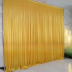 La decorazione di cerimonia nuziale di Hotsale copre i pannelli dell'hotel di manifestazione del partito di evento della fase di seta romantica del ghiaccio della tenda del contesto all'ingrosso