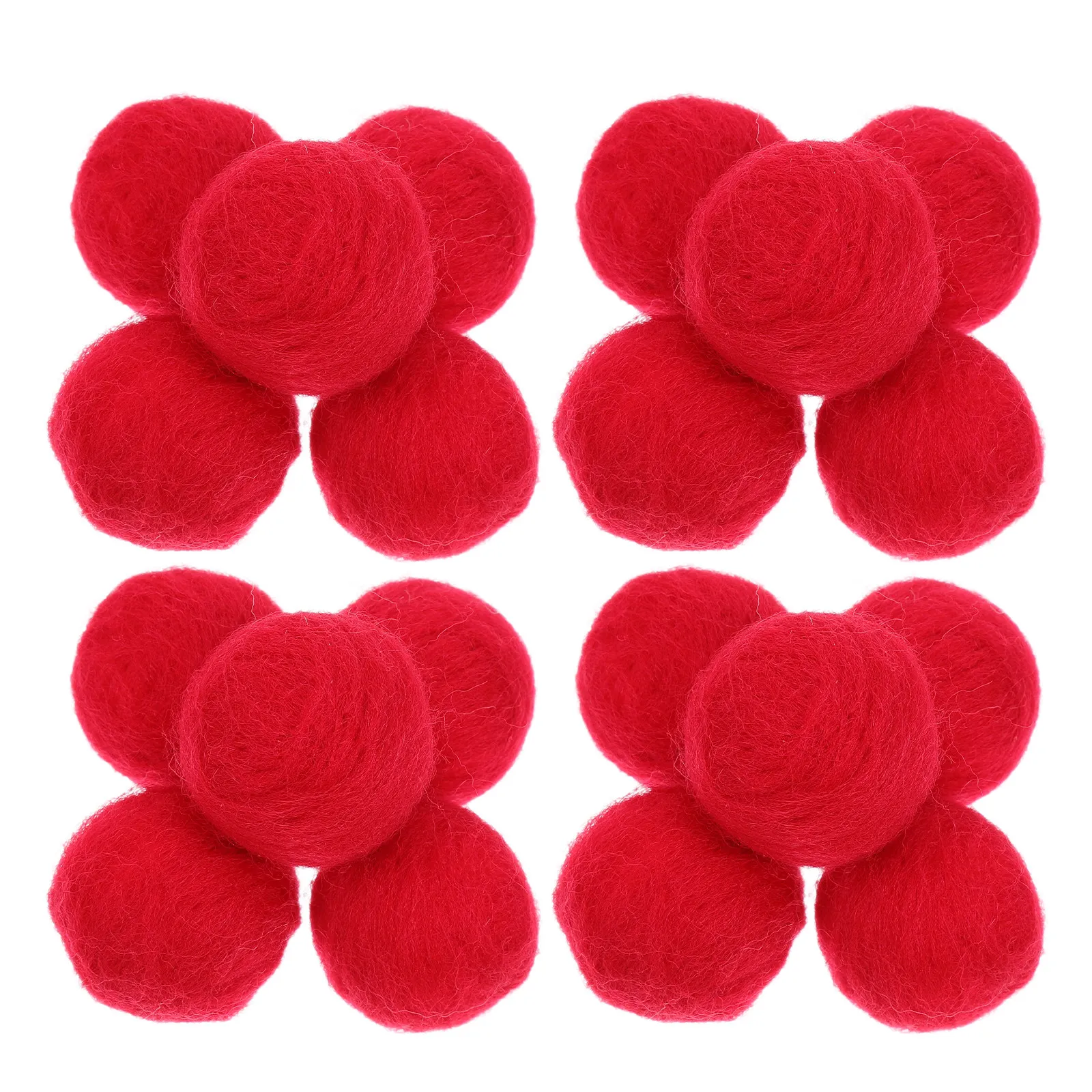

20 шт. войлочных шариков 2,5 см для рукоделия, помпонов, поделок, школьных мероприятий, украшения дома, праздничных елок