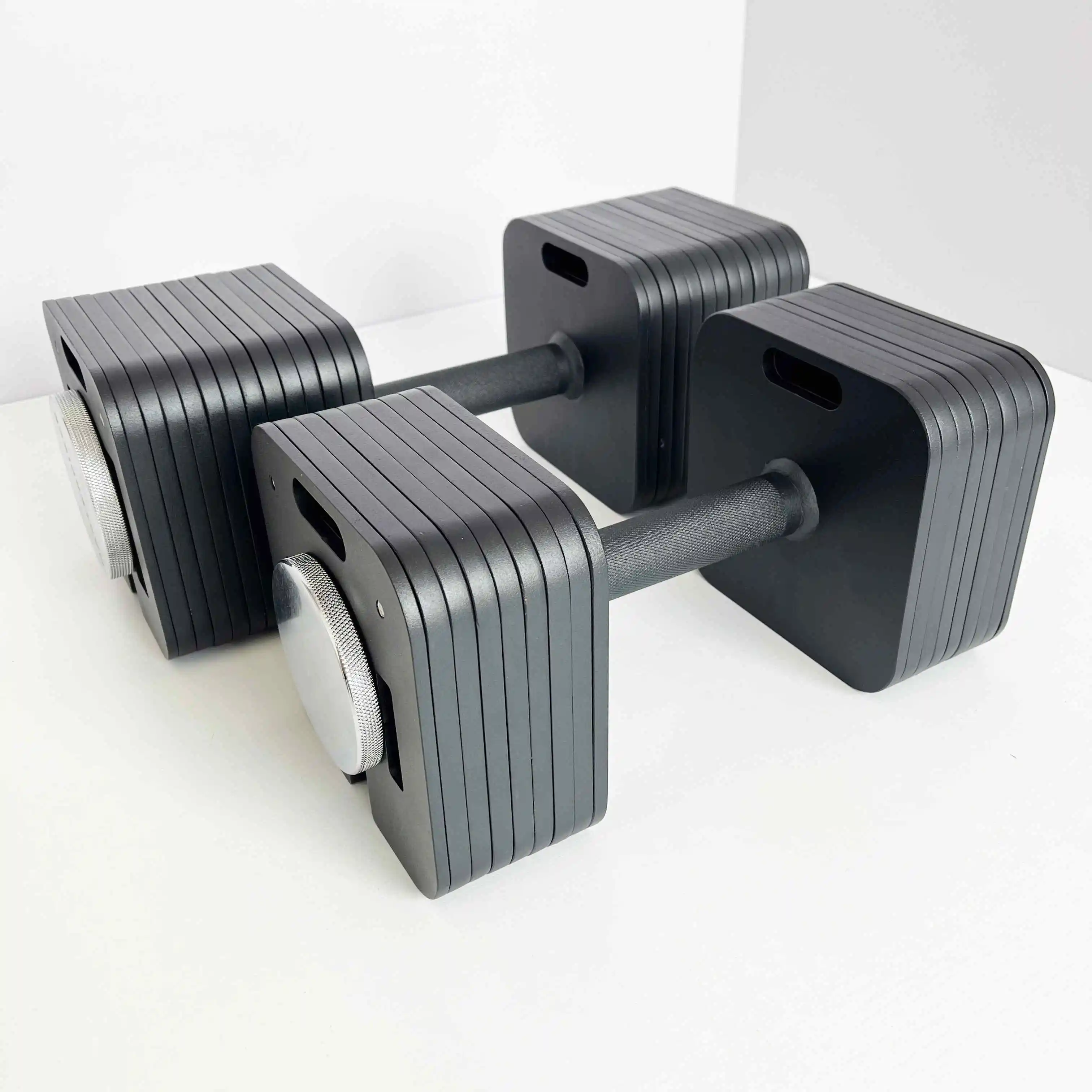 

New Design Quick-Lock Square Weight Adjustable Dumbbell Set Non-Slip Dumbbell Strength Training for Home Square Weight Plates