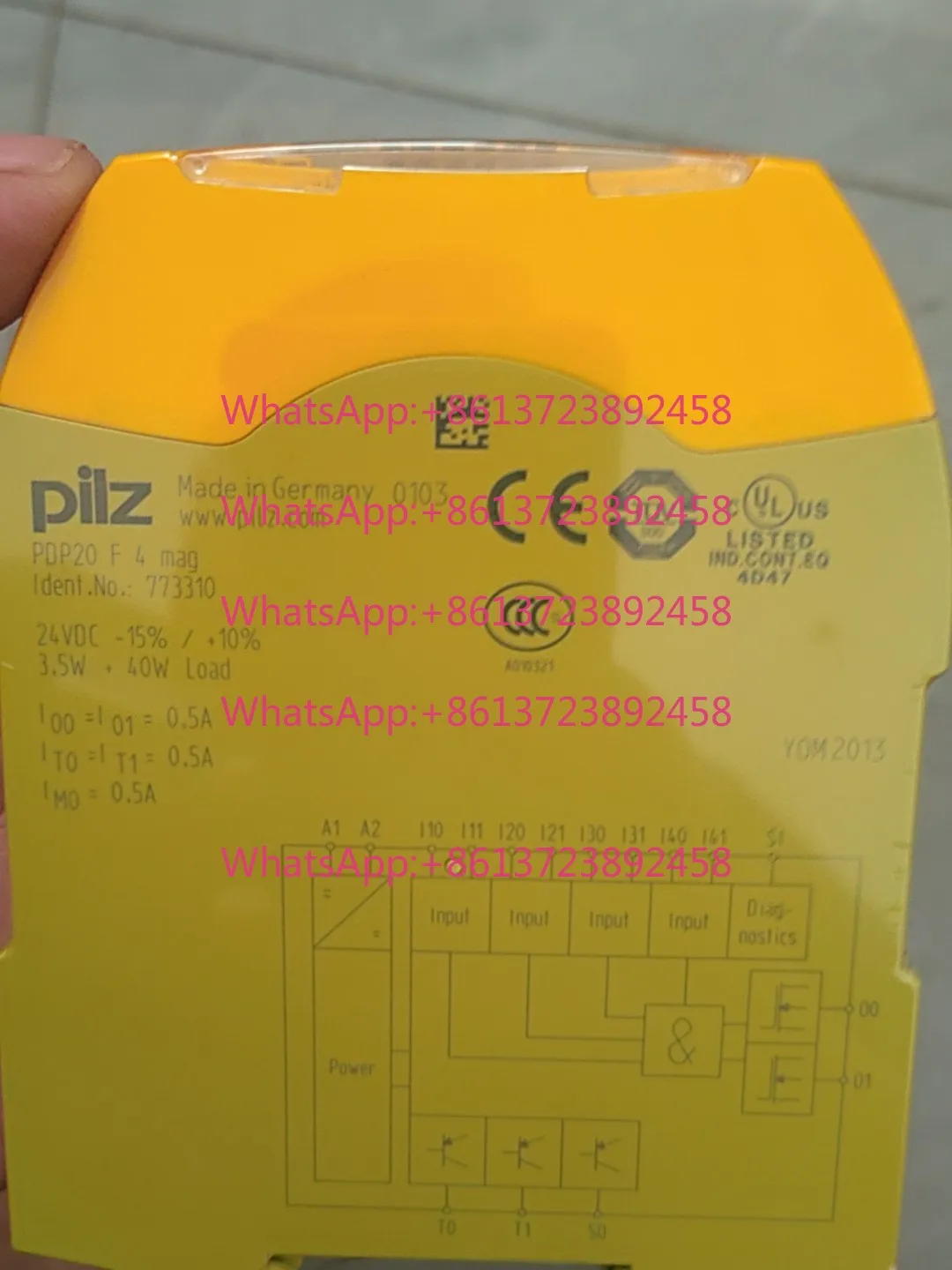 PILZ Pilz safety relay PNOZ F 4 mag, model 773