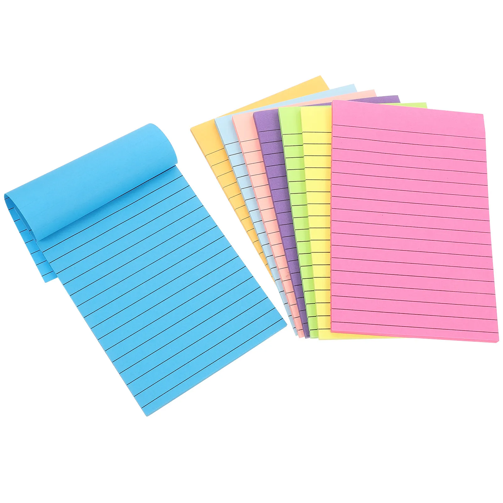 8 Books Memo Stickers Adhesive Note Pads Paper Stickers for Office Study Scrapbooking Multi Purpose Self Stick Memo