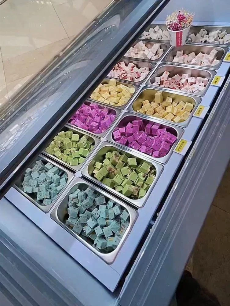

Thick cutting, fried yogurt machine, commercial, fried milk fruit machine, single and double pots