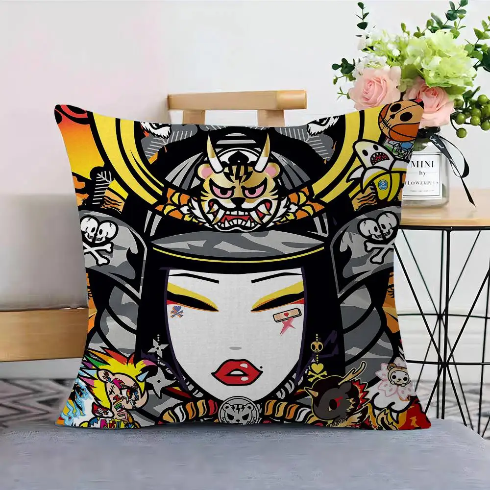 اليابان أنيمي T-TokidokiS وسادة غطاء تصميم غطاء الوسادة ديكور عطلة الديكور #2