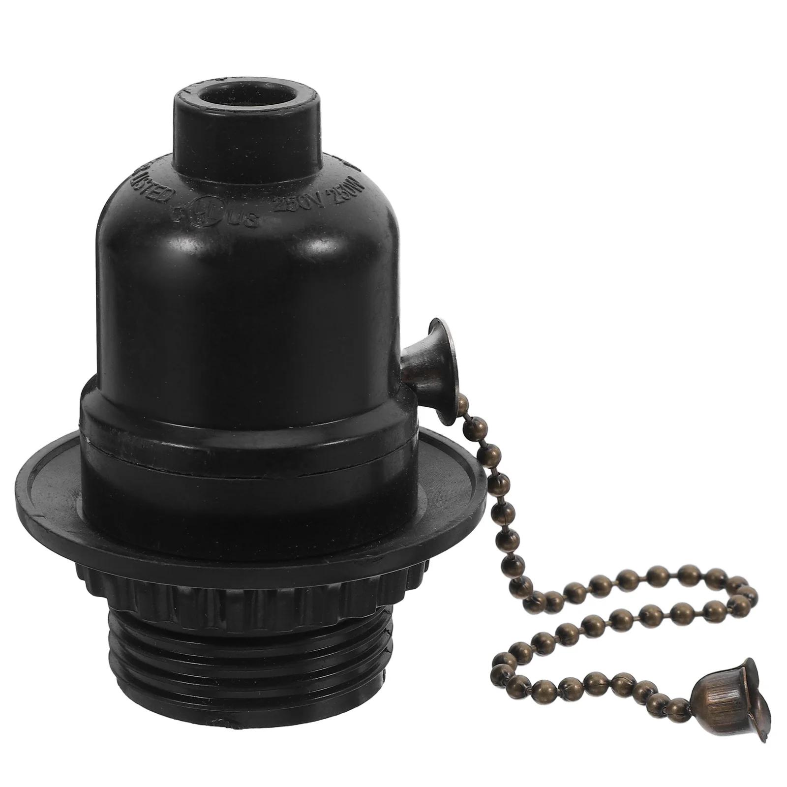 

E26 Lamp Holder Black Pull Chain Light Fixture For Floor Table Lamps Bathroom Toilet Pull Chain Lamp Socket Replacement