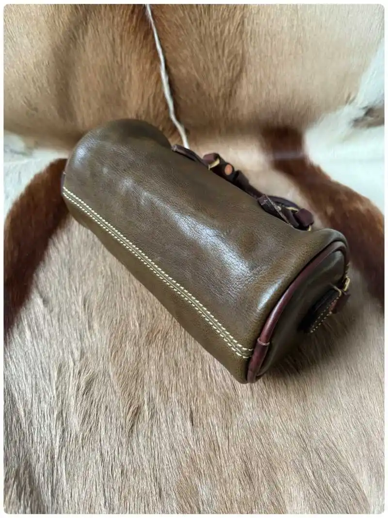 PNDME einfache Vintage-Handtasche aus erstklassigem Rindsleder für Damen, luxuriöse handgefertigte Echtleder-Umhängetasche für Wochenendpartys. – Detail 18