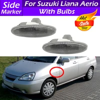 Luz de señal de giro delantera para coche Suzuki Liana Aerio, marcador lateral, lámpara de repetidor, marcador de guardabarros con bombilla, lámpara indicadora lateral