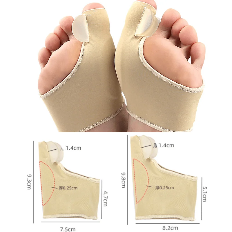 

1/2/3Pairs Toe Corrector Orthotics Foot Care Tools Bone Thumb Adjuster Hammer Protector Soft Pedicure Sock Bunion Straightener
