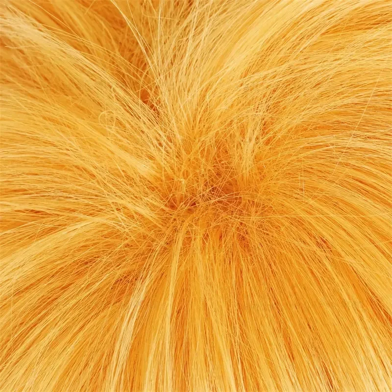 애니메이션 쿠로사키 이치고 코스프레 가발 30cm 오렌지 짧은 머리 내열성 합성 가발 할로윈 파티