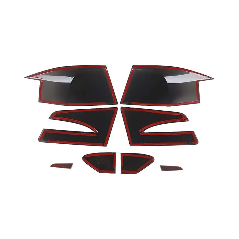 

ABS Black For Tesla Model S 2014-2021 Car Tail Light Cover Indicator Reversing Light Cover Car External Protection Accessories