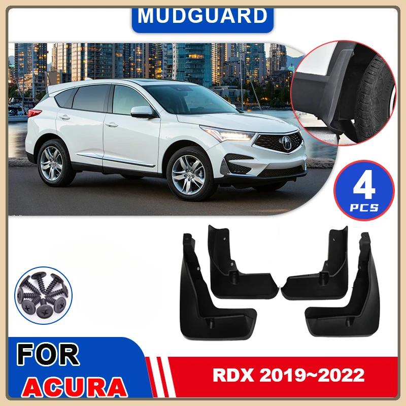 Para Acura RDX 2019 ~ 2022 2020 2021 guardabarros guardabarros guardabarros contra salpicaduras piezas de automóvil protectores de ruedas delanteras y traseras accesorios de cubierta