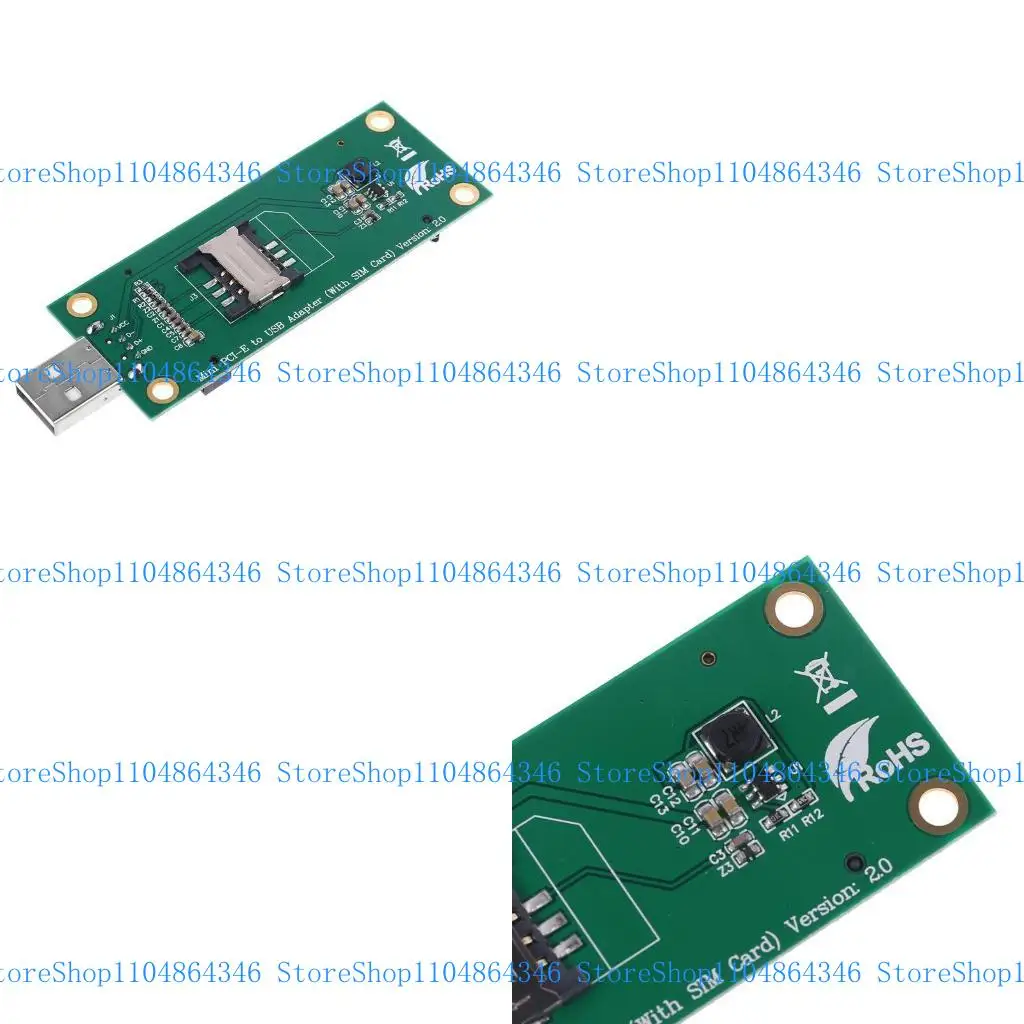 

5asd Mini PCI-e Wireless WWAN to USB Adapter Card With Slot Card for HUAWEI